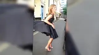 Kate Moss Narrowly Avoids a Wardrobe Malfunction in Black Prom Dress - Splash News | Splash News TV