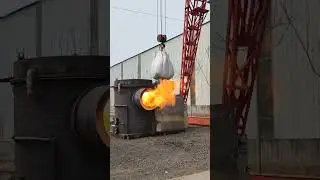 High hot value industrial biomass pellet burning machine