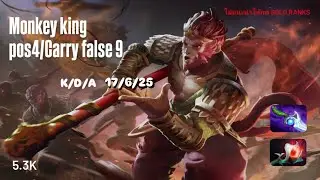 Monkey King Pos4 - Carry false9 Dota2 7.40 5.5K MMR