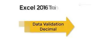16.4 Excel 2016 DataValidation Decimal