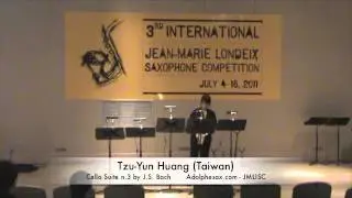 3rd JMLISC: Tzu-Yun Huang (Taiwan) Cello Suite n.3 by J. S. Bach
