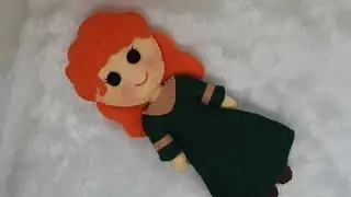 PRINCESA VALIENTE MERIDA - DISNEY en fieltro