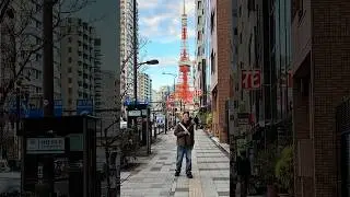Have you seen the Tokyo Tower from here? 🗼 📍 7-Eleven Minato-ku Shiba 3-Chome store #Japan #Tokyo
