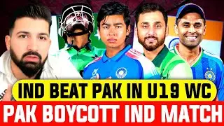 PAK boycott IND match in WC | PAK U19 Darpook approach , IND win & play semifinal
