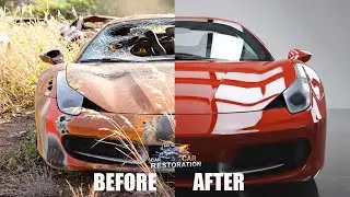 ASMR Car Restoration! 2015 Ferrari 458 Full Restoration Video