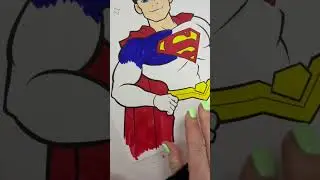 SuperMan Coloring #coloringpages #art #dccomics #dcuniverse #dcfans #comics