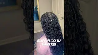Boho Soft Locs with human hair // Perfect style for Valentines Day #howto #softlocs #boholocs #locs