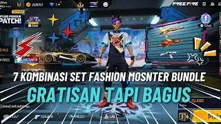 7 KOMBINASI SET FASHION MONSTER BUNDLE - FREE FIRE