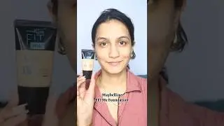 Maybelline Fit Me Foundation 128 Warm Nude Shade | Affordable Foundation Under ₹300 #shorts #makeup