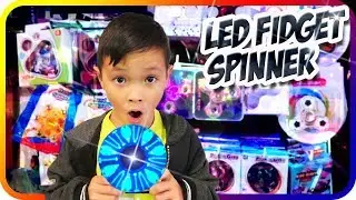 Fidget Spinner Toy Hunt at the Beach, Cool LED Display Words and Characters - TigerBox HD