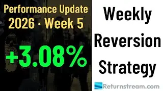 Weekly Reversion Strategy. Performance Update for Week Ending January 30 2026
