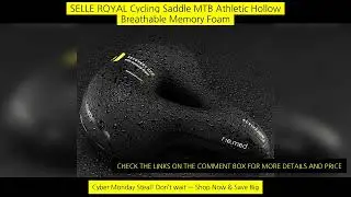 Selle Royal Cycling Saddle Mtb Athletic Hollow Breathable Memory Foam Sponge