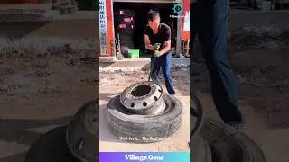Pro Mechanic's Finishing Move! 💪 That Final TAP is EVERYTHING! #tires #mechaniclife #satisfying