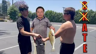 Catching STINGRAYS and YELLOWFIN CROAKER + OUR FIRST GAME OF SKATE IN YEARS!