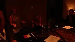 Janette Lakiss with performer Kylie Stephens at Le Piano Bar, Sofitel Sydney Wentworth