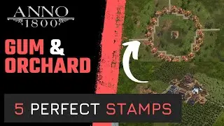 ANNO 1800 - 5 perfect STAMPS & ITEMS for CHEWING GUM, CAOUTCHOU and ORCHARDS! - 2023