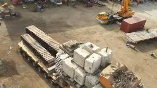 Goldhofer 3 file 600 ton load test