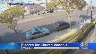 Glass Doors, Window Shattered At Santa Ana Church During Outdoor Mass; Police Say 'No Indication' Of