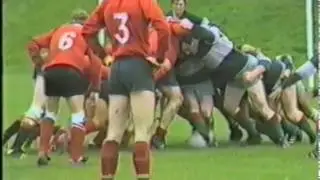 Silsden rugby at home to Heywood. oct 1988