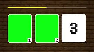 Card flip timeline animation minecraft green screen ✨