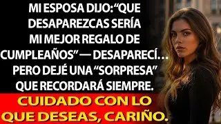Dijo que mi desaparición sería su regalo; desaparecí y dejé una sorpresa.