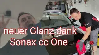 Audi A3 Uni Schwarz Langzeitversiegelung mit Sonax CC One