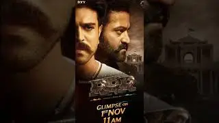 RRR glimpse update| NTR| Ramcharan| Rajamouli| RRR| #Shorts