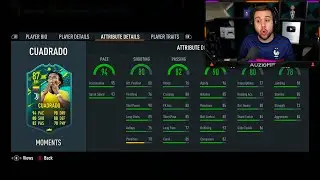 Auzio Reacts to NEW 87 Moments Cuadrado SBC