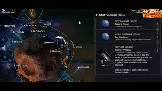 Warframe Stickney (Phobos) Mission Defense level 80-100