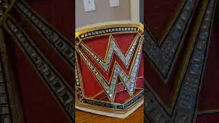 Cardboard WWE Raw Women's championship belt - CDC Customs