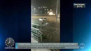 Corpo de jovem que desapareceu no temporal em Belo Horizonte &eacute; encontrado | SBT Brasil (16/11/18)