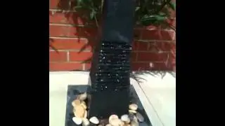 Black Slate Obelisk Water Feature
