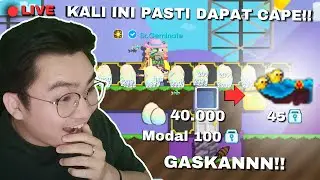 GACHA 40.000 MAGIC EGG MODAL 1BGL!! KALI INI PASTI AUTO CAPE | Growtopia Live
