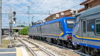 2 E464 SOCCORRONO UN TRENO INCIDENTATO NELLA STAZIONE DI PADOVA