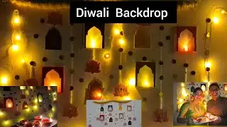 ✨ DIY Diwali Wall Backdrop Decoration | Easy & Beautiful Festival Photo Corner Idea | Handmade D&eacute;co