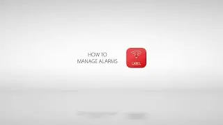 How to manage alarms