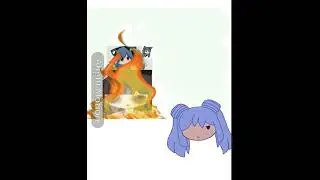 Bella the wolf and meowbah sucks 🤮🤮 #tweening #animation #alightmotion #bellathewolf #meowbah