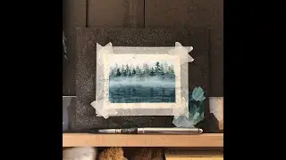 Watercolor Demo #189 - Moody Lake (Mist & Reflections)