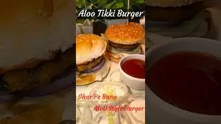 Aloo Tikki Burger 🍔 #food #cooking #shorts #homemade #easyrecipe #trending