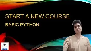 Start a new course | Python | Data Science | Machine Learning