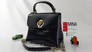 kate spade romy croc embossed mini top handle I review I unboxing