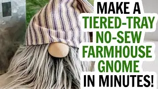 Make a No Sew Farmhouse Gnome - Wild Gnome Pattern