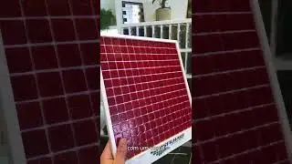 Pastilha De Vidro Oriental 2x2 Vermelho Placa 32,5x32,5cm - K09