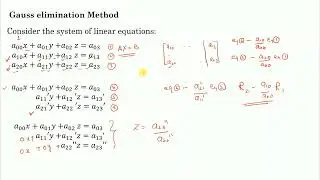 Gauss elimination part 1 Theory