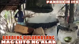 Paano Magluto ng Alak Mula sa Tuba ng Sasa or Nipa / Babaeng Dalubhasang Magluto ng Alak sa Quezon