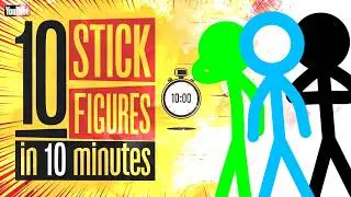 Make 10 Stick Figures in 10 Minutes or LESS🤔