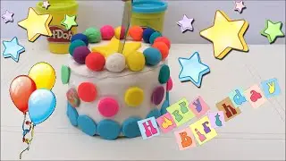 How to make a PLAY DOH RAINBOW CAKE