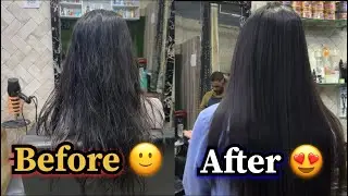 Salon Me Hair Smoothening Karwai 😍 | Before After Result | Real Experience | Cute Rachna