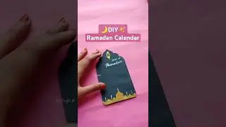 Ramadan Calendar handmade🌙✨ DIY Ramadan Calendar #shortsfeed #trending#craft#shorts#papercraft#diy
