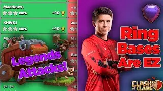 How To Beat Ring Bases In Legends League! | TH13 QC Hogs Triples All Ring Bases